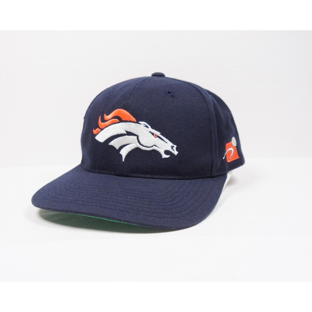 Vintage Denver Broncos Hat Mens OSFA Snapback Blue Sports Specialties Plain Logo